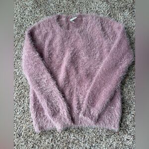 Mudd Soft Mauve Fuzzy Sweater